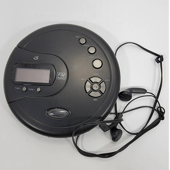 GPX Personal CD Player W/ FM Radio PC332B RS Comes W/ Ear Plugs - Picture 2 of 10
